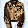 Cowhide Fur Brown Leather Jacket