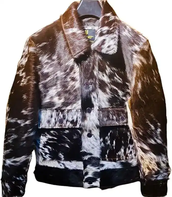 Cowhide Fur Leather Jacket