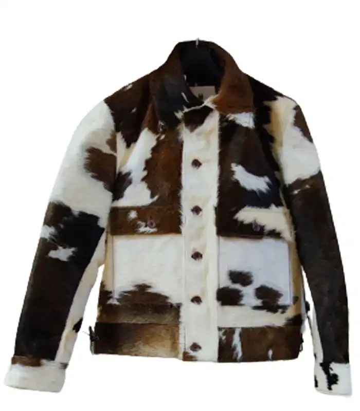 Cowhide Luxurious Fur Leather Jacket