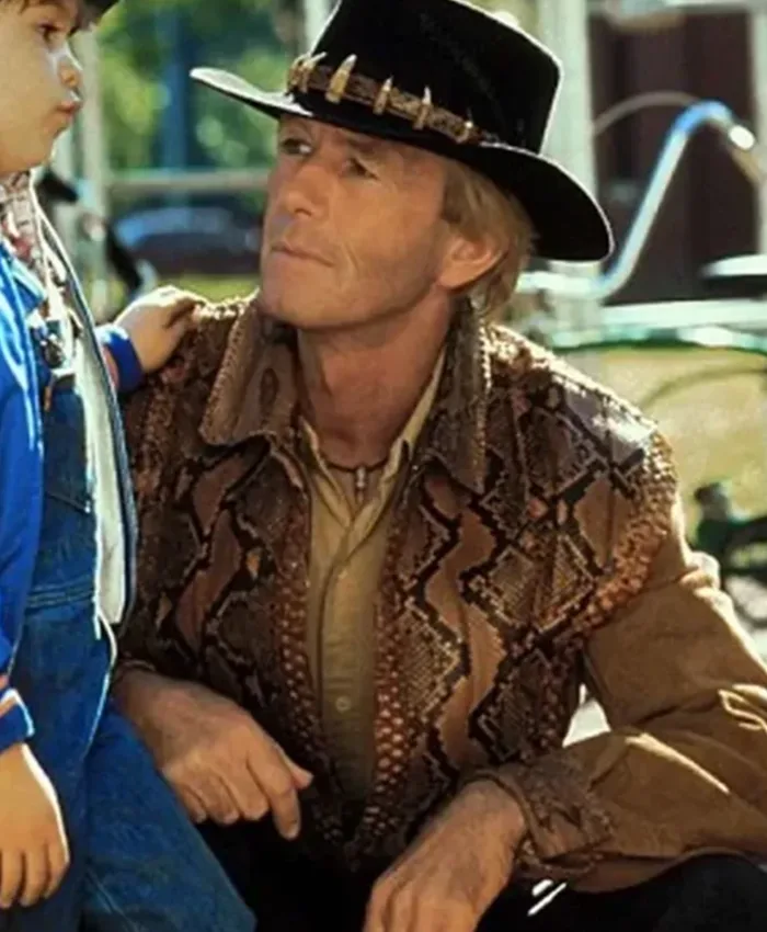 Crocodile Dundee 1986 Michael Dundee Brown Leather Vest