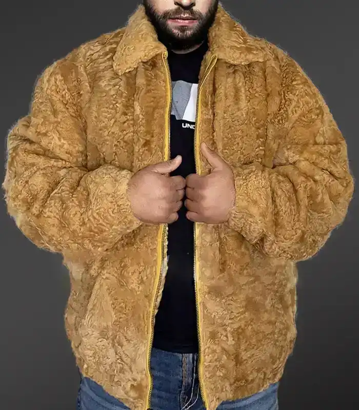 Crosby Persian Lamb Fur Brown Coat