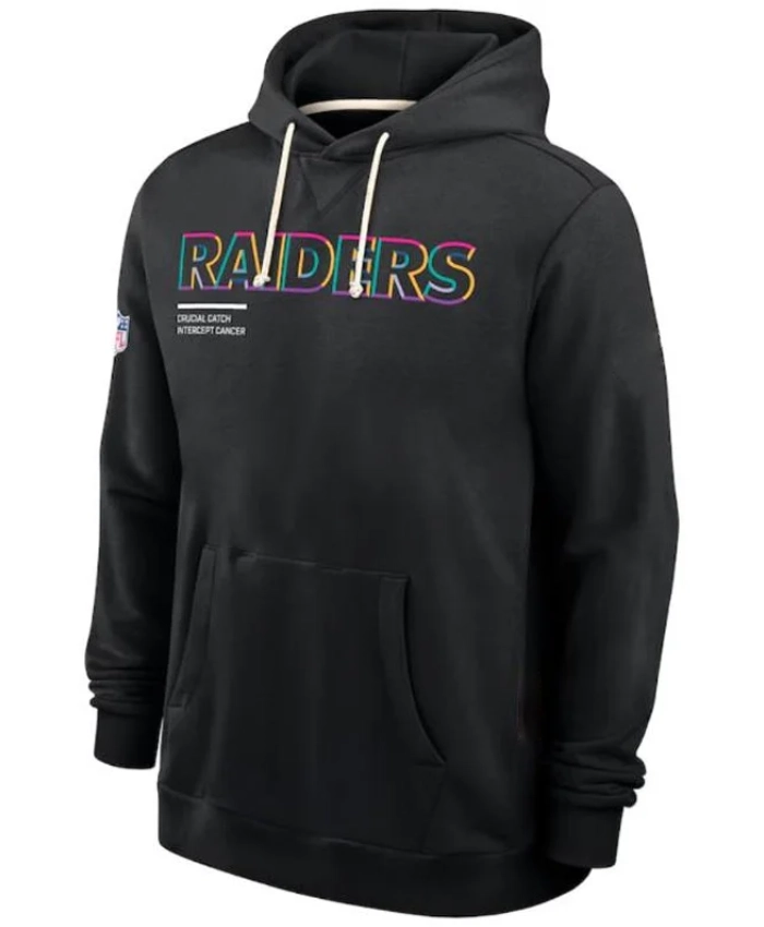 Crucial Catch Las Vegas Raiders 2025 Sideline Black Hoodie