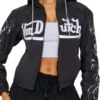 Crystal Heart Windbreaker Jacket