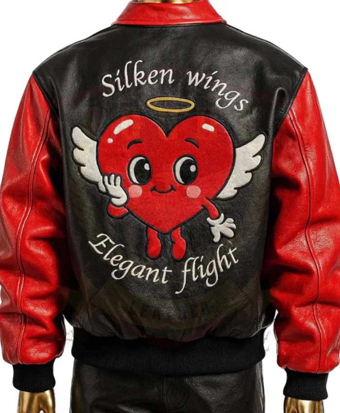 Cute Valentines Heart Leather jacket