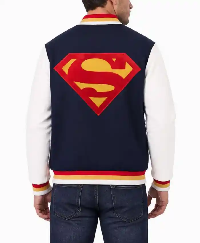 DC Comics Superman Classic Varsity Jacket Men