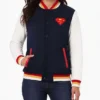 DC Comics Superman Classic Varsity Jacket Womens