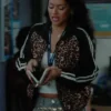 DMV 2026 Gigi Zumbado Leopard Printed Track Jacket For Sale