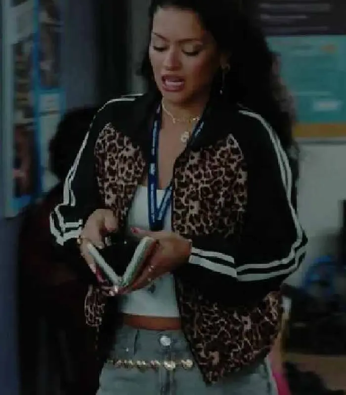 DMV 2026 Gigi Zumbado Leopard Printed Track Jacket For Sale