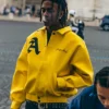 DONCARE AFGK Ferrari Yellow Leather Jacket