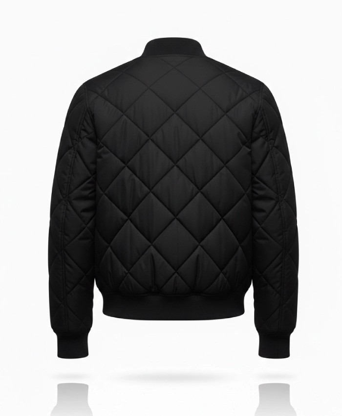 Cush Jumbo Criminal Record S02 Black Quilted Jacket - Image 4