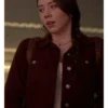 Dakota Guppy TV Series Murder In A Small Town S02 Holly Alberg Brown Corduroy Jacket