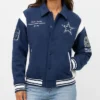Dallas Cowboys Air Supremacy Navy Varsity Jacket Womens