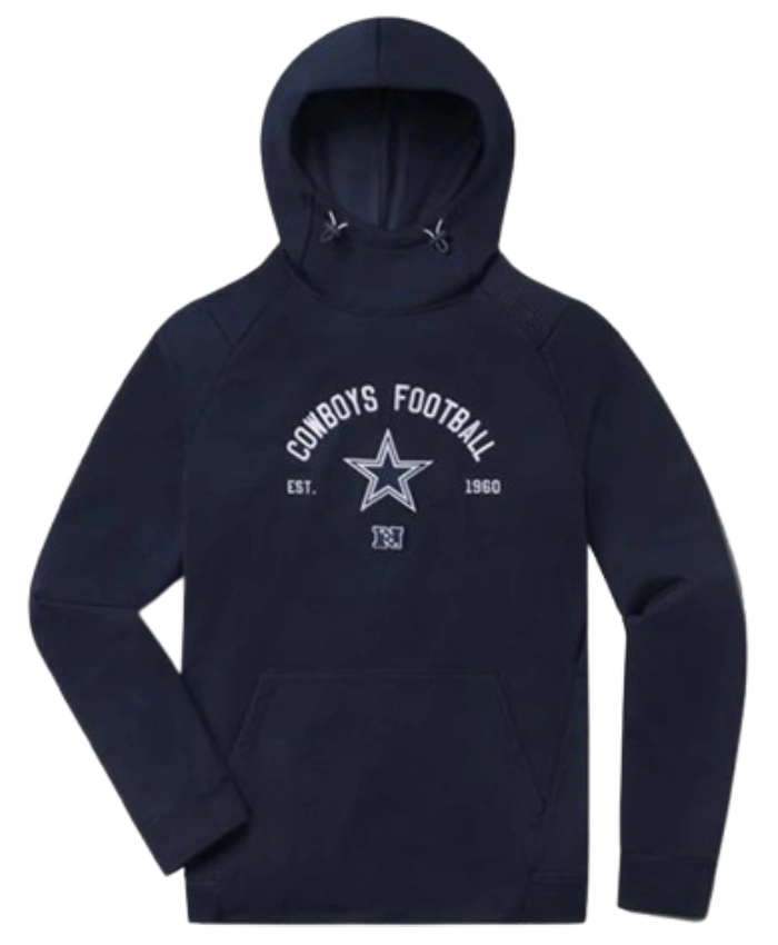 Dallas Cowboys Crossover X UNRL Navy Pullover Hoodie