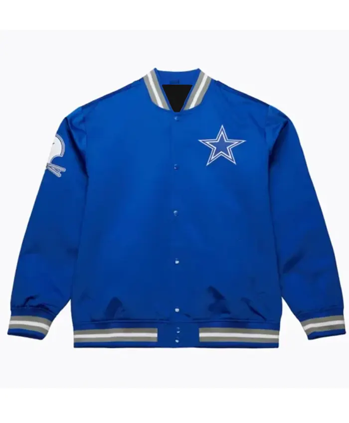 Dallas Cowboys Double Down Royal Varsity Jacket