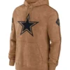 Dallas Cowboys Salute To Service Brown Hoodie