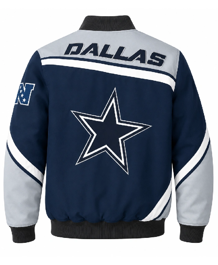 Dallas Cowboys Sports Racing Satin Jacket Sale