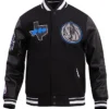 Dallas Mavericks Black Varsity Jacket