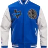 Dallas Mavericks Blue And White Jacket