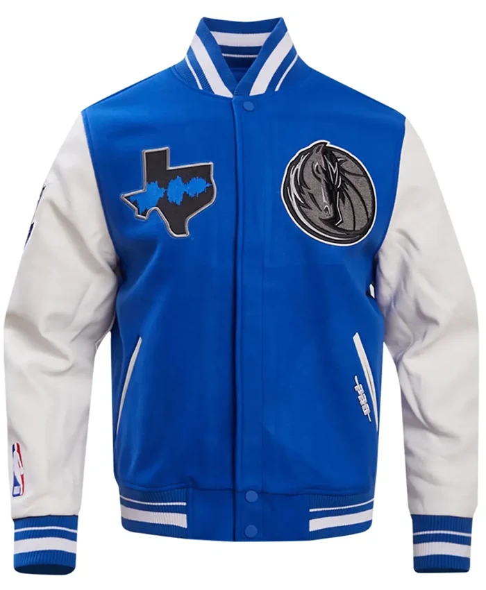 Dallas Mavericks Blue And White Jacket