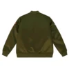 Dallas Mavericks Flight Green Satin Jacket Back