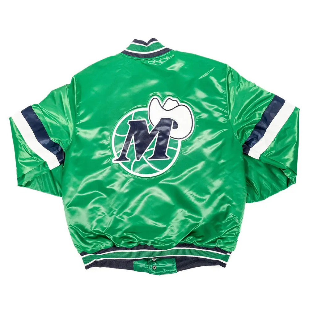 Dallas Mavericks Home Game Hardwood Classic Jacket Back