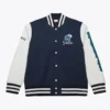 Dallas Mavericks Navy And White Fleece Varsity Jacket