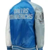 Dallas Mavericks Reliever Blue And Gray Jacket Back