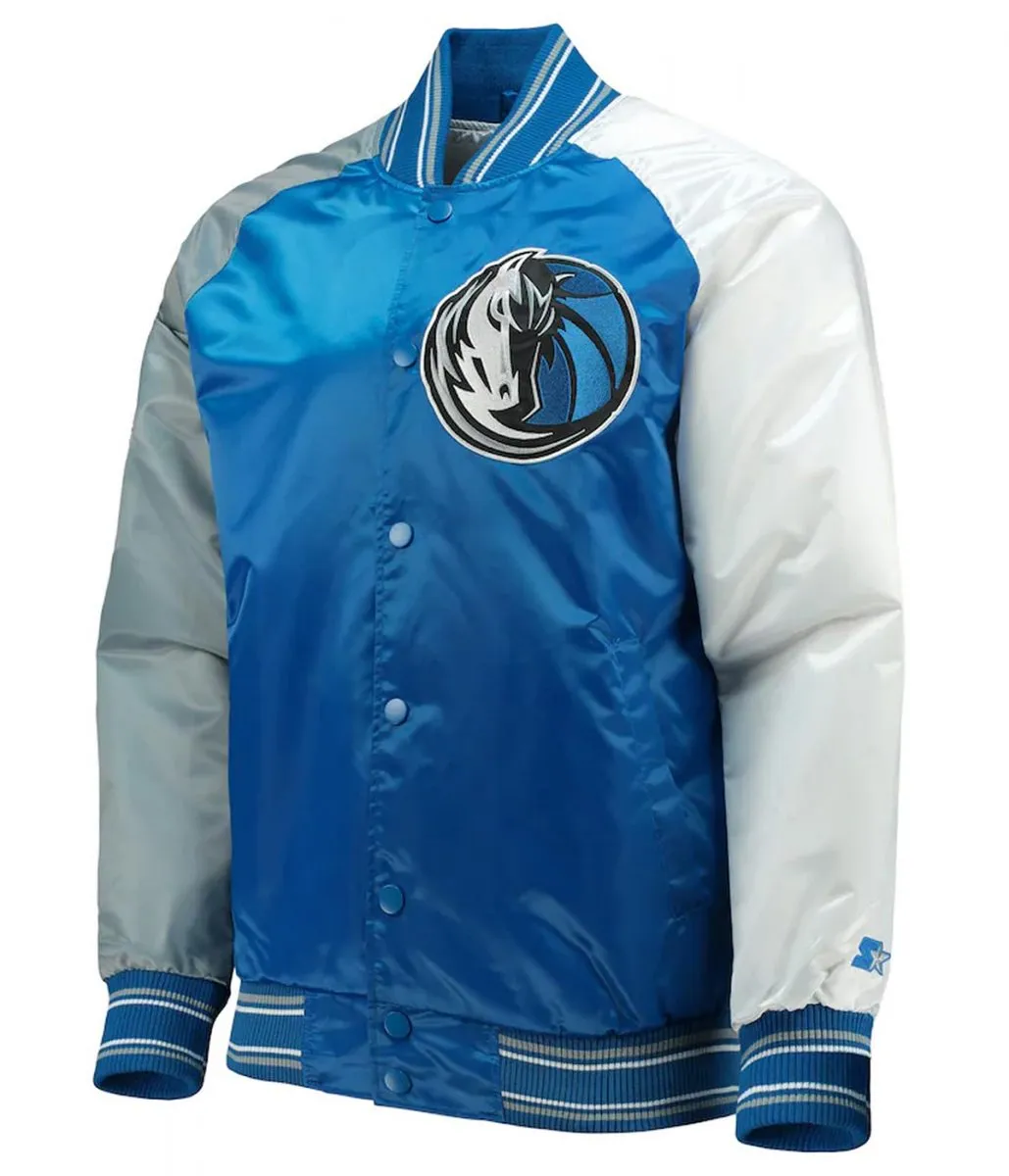 Dallas Mavericks Reliever Blue And Gray Jacket
