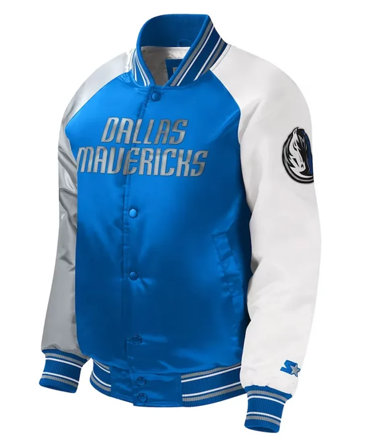 Dallas Mavericks Royal Youth Raglan Satin Jacket