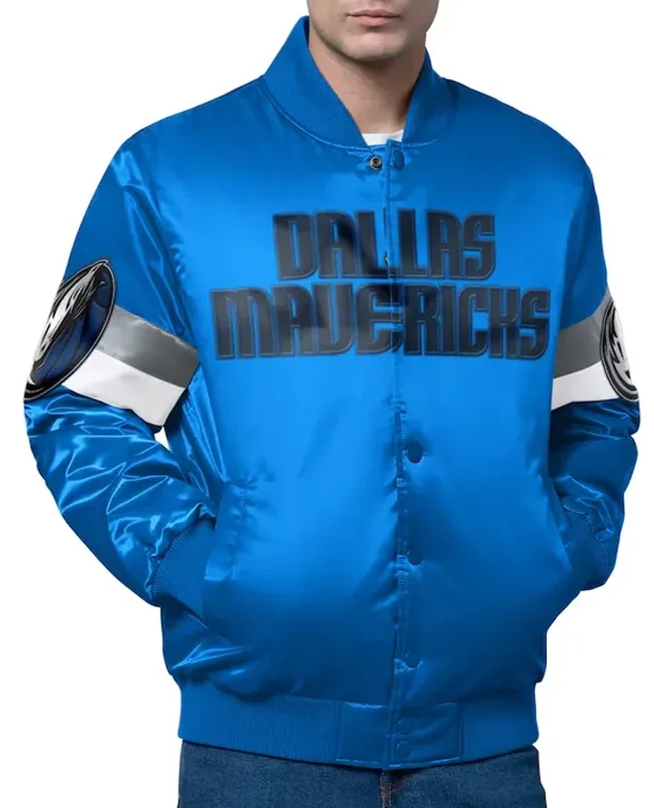 Dallas Mavericks Triple Option Varsity Jacket