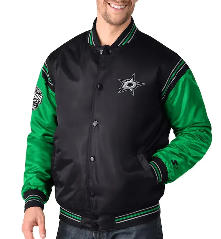 Dallas Stars 2024 Global Series Varsity Satin Jacket
