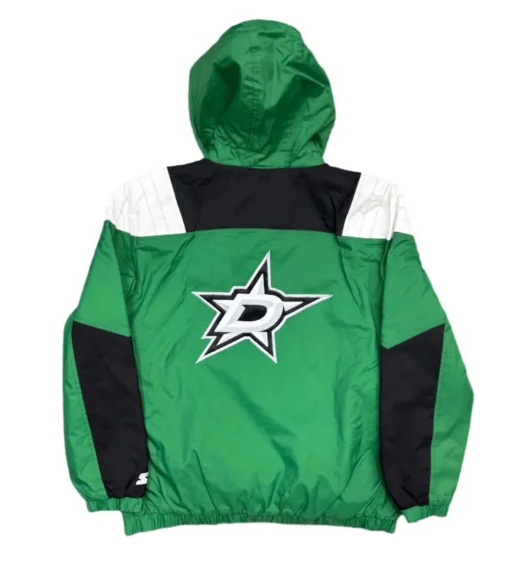 Dallas Stars Charger Half Zip Pullover Jacket Back