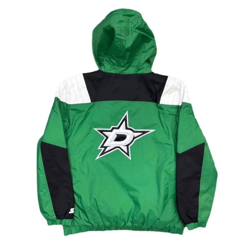 Dallas Stars Charger Half Zip Pullover Jacket Back