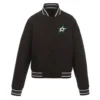 Dallas Stars Front Hit Poly Twill Black Jacket