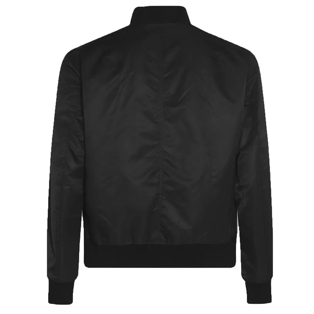 Dallas Stars Lightweight Bomber Nylon Black Jacket Back