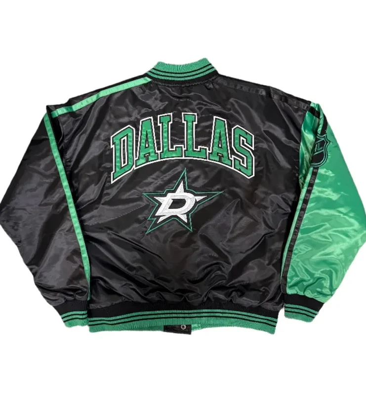 Dallas Stars Zone Blitz Black Green Jacket Back