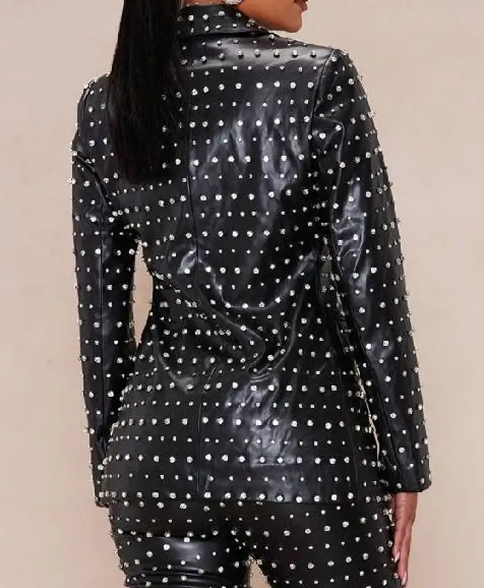 The Voice S27 Dan Kiernan Studded Leather Blazer - Image 3