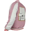 Dandadan 2025 Momo Ayase Pink Varsity Letterman Jacket