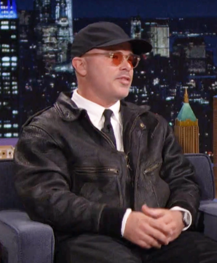 Daniel Arsham Tonight Show Starring Jimmy Fallon Leather Jacket - Image 4