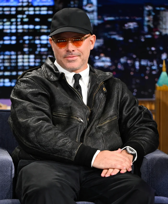 Daniel Arsham Tonight Show Starring Jimmy Fallon Leather Jacket - Image 2