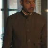 Daniel De Luca TV Series Hotel Costiera 2025 Jesse Williams Brown Suede Jacket