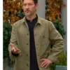 Daniel Romalotti The Young And The Restless 2025 Michael Graziadei Military Green Cotton Jacket