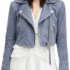Daphne Forrester High Potential S02 Suede Biker Jacket