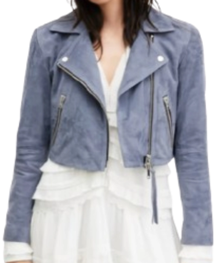 Daphne Forrester High Potential S02 Suede Biker Jacket