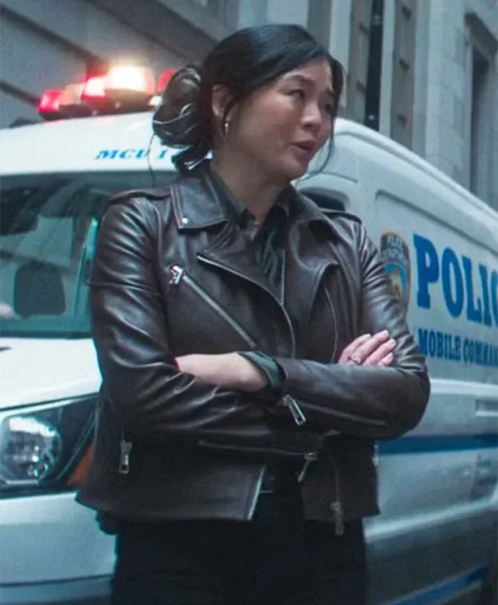 Daredevil Born Again S01 Ruibo Qian Leather Jacket