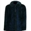 Dark Blue Persian Lamb Fur Coat