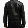 Dark Matter Daniela Dessen Black Leather Bomber Jacket Men