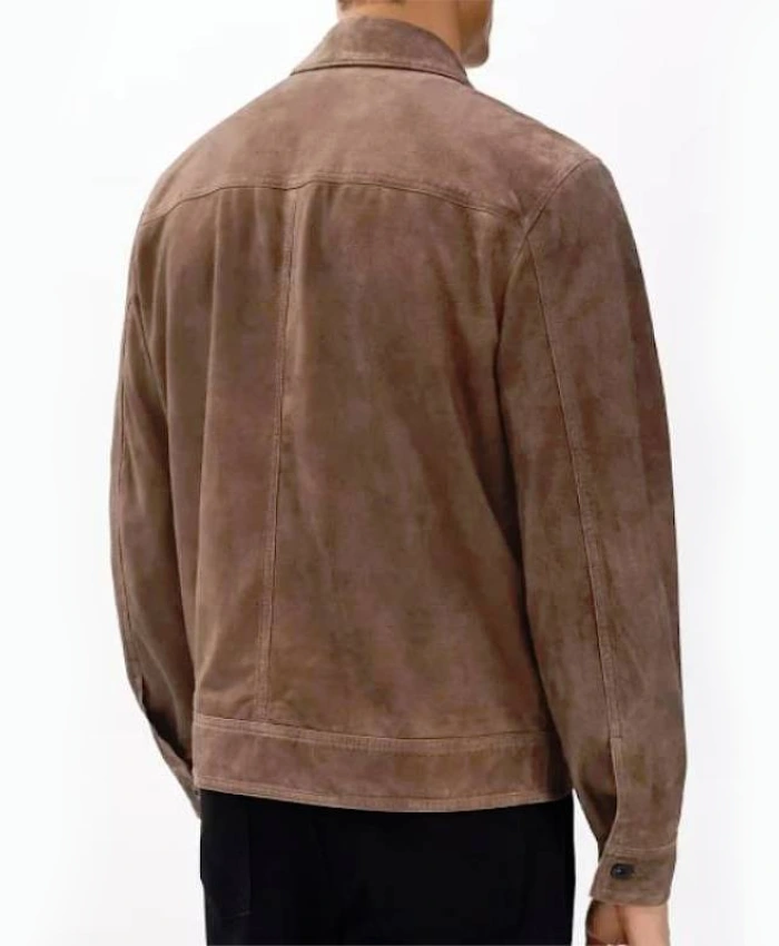 Darren Barnet Chicago Fire S14 John Frost Jacket In Suede