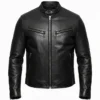 Dave Bautista Black Leather Jacket