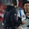 Dave Canales Carolina Panthers Sideline Black Hoodie